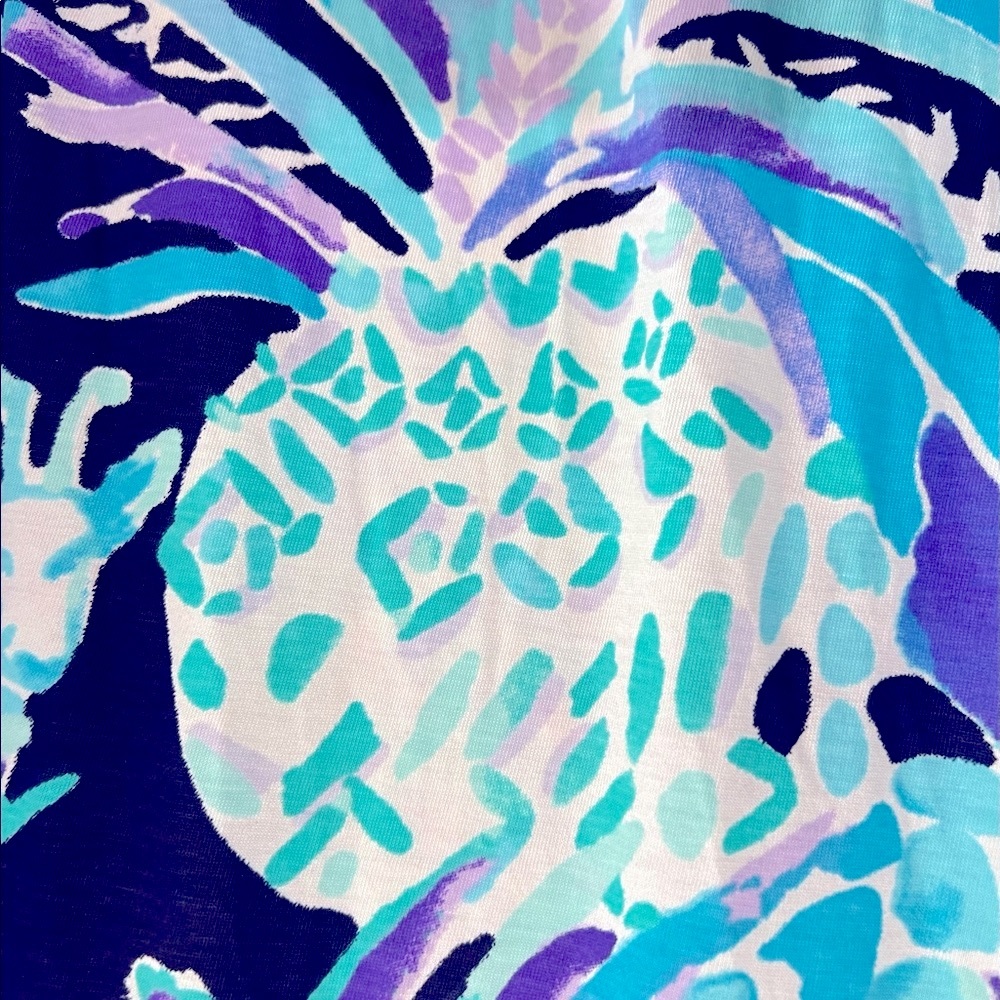 💙💜🍍NWT Lilly Pulitzer Hollee Pineapple Dress Size Large - Picture 3 of 10